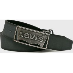 Levi's - Pasek skórzany. Czarne paski męskie Levi's®, w paski, ze skóry. W wyprzedaży za 219,90 zł.