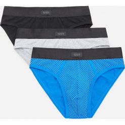 Bawełniane slipy 3 pack - Szary. Szare slipy męskie Reserved, xl, bez wzorów, z bawełny. W wyprzedaży za 39,99 zł.