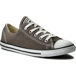 Trampki CONVERSE - Ctas Dainty Ox 532353C Charcoal. Szare półbuty damskie marki Converse, bez wzorów, z gumy, bez zapięcia. W wyprzedaży za 199,00 zł.