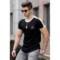 Bluzka męska COREY BLACK. Czarne t-shirty męskie IVET, xl, bez wzorów, z bawełny, bez kołnierzyka. W wyprzedaży za 39,00 zł.