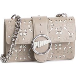 Torebka PINKO - Mini Love Laser Tracolla PE 19 PLTT 1P21BF Y5EQ Beige/Bian CZ1. Brązowe torebki klasyczne damskie Pinko, bez wzorów, ze skóry, eleganckie, bez dodatków. W wyprzedaży za 899,00 zł.