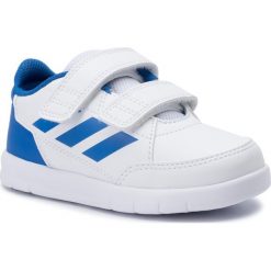 Buty adidas - AltaSport Cf I D96844 Ftwwht/Blue/Blue. Niebieskie buty dziewczęce sportowe Adidas, bez wzorów, ze skóry ekologicznej, na rzepy. Za 129,00 zł.