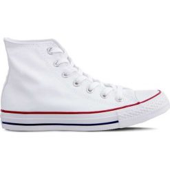 Białe Stylowe Wysokie Trampki Converse All Star M7650. Białe trampki i tenisówki damskie Molly.pl, bez wzorów, z gumy, bez zapięcia. Za 299,00 zł.