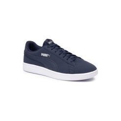 PUMA SMASH v2 BUCK PEACOAT -SILVER-P 36516015. Niebieskie buty sportowe męskie Puma, ze skóry ekologicznej, bez zapięcia. Za 199,99 zł.