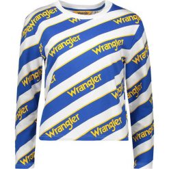 Swetry oversize damskie: Sweter w kolorze niebiesko-białym
