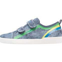Geox KILWI BOY Tenisówki i Trampki blue/green. Niebieskie tenisówki męskie Geox, z materiału. Za 239,00 zł.
