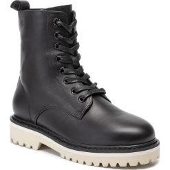 Trapery BIG STAR - EE274677 Black. Czarne trapery damskie BIG STAR, ze skóry ekologicznej, retro, bez obcasa, bez zapięcia. W wyprzedaży za 239,00 zł.