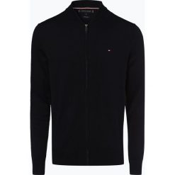 Tommy Hilfiger - Kardigan męski z dodatkiem jedwabiu, niebieski. Niebieskie kardigany męskie marki TOMMY HILFIGER, xl, bez wzorów. Za 579,95 zł.
