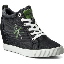Sneakersy CALVIN KLEIN JEANS - Ritzy Denim R8957 Indigo. Niebieskie półbuty damskie Calvin Klein Jeans, z jeansu. W wyprzedaży za 319,00 zł.