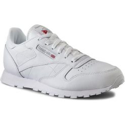 Buty Reebok - Classic Leather 50151 White. Białe buty sportowe damskie Reebok, bez wzorów, ze skóry, sportowe, reebok classic. W wyprzedaży za 199,00 zł.