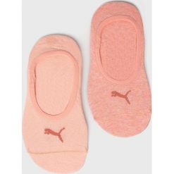 Puma - Skarpetki (2-Pack). Pomarańczowe skarpetki damskie Puma, bez wzorów, z elastanu. W wyprzedaży za 29,90 zł.