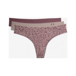 Under Armour 3-pack Spodenki Różowy Brązowy. Różowe figi damskie Under Armour, s, bez wzorów, z elastanu. Za 119,95 zł.