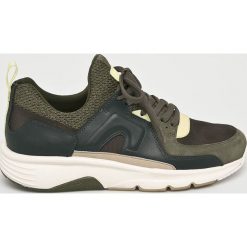 Camper - Buty. Zielone buty sportowe męskie Camper, ze skóry, na sznurówki. W wyprzedaży za 449,90 zł.