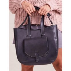 ROVICKY TORBA DAMSKA SHOPPER BAG WOREK BOHO SKÓRA. Szare torby damskie na zakupy ROVICKY, w paski, ze skóry, eleganckie, na ramię, duże, bez dodatków. Za 319,00 zł.