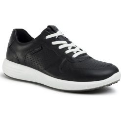 Sneakersy ECCO - Soft 7 Runner M 46063451052 Black/Black. Czarne sneakersy męskie ecco, na co dzień, bez wzorów, ze skóry, eleganckie, bez zapięcia. W wyprzedaży za 519,00 zł.