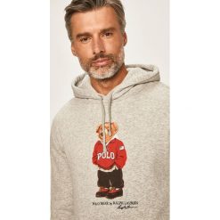 Polo Ralph Lauren - Bluza. Szare bluzy męskie xl, z nadrukiem, z bawełny, z kapturem. Za 769,90 zł.