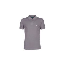 Koszulki polo z krótkim rękawem Benetton MADALO. Szare koszulki męskie Benetton, s, bez wzorów, z krótkim rękawem. Za 109,70 zł.