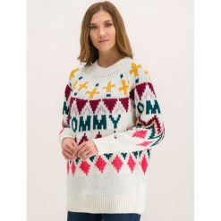 Sweter Tommy Jeans Tjw Fairisle DW0DW07188. Swetry damskie Tommy Jeans, m, bez wzorów, z jeansu, klasyczne, bez rękawów, bez kaptura. W wyprzedaży za 309,00 zł.