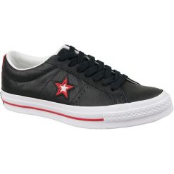 Converse One Star 161563c 46 Granatowe. Czarne buty sportowe męskie marki Converse, ze skóry. W wyprzedaży za 299,99 zł.