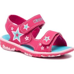 Sandały KAPPA - Starway K 260697K Pink/Türkis 2266. Różowe sandały dziewczęce Kappa, ze skóry ekologicznej, bez zapięcia. W wyprzedaży za 69,00 zł.