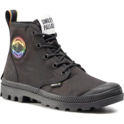 Trapery PALLADIUM - Pampa Smiley Pride 76879-008-M Black/Black. Czarne trapery damskie Palladium, z tworzywa sztucznego, bez obcasa, bez zapięcia. Za 429,00 zł.