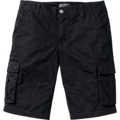 Bermudy bojówki Loose Fit bonprix czarny. Czarne spodenki i szorty męskie bonprix, m, bez wzorów. Za 99,99 zł.