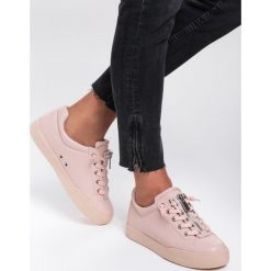 Różowe Sneakersy One You Love. Różowe sneakersy damskie Renee, ze skóry. Za 59,99 zł.