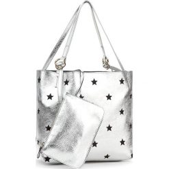 Torebki klasyczne damskie: Torebka COCCINELLE – AN6 Davon Embroider E1 AN6 11 02 01 Silver/Noir/Noir 884