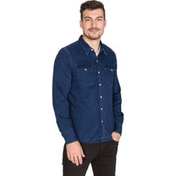 Levi's Barstow Western Koszula Niebieski. Niebieskie koszule męskie Levi's®, s, bez wzorów, z bawełny, bez kołnierzyka, z długim rękawem. Za 343,95 zł.