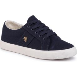 Tenisówki LAUREN RALPH LAUREN - Janson II 802804598002 Lauren Nav. Niebieskie półbuty damskie Lauren Ralph Lauren, bez wzorów, z gumy, bez obcasa, na płaskiej podeszwie, bez zapięcia. Za 339,00 zł.