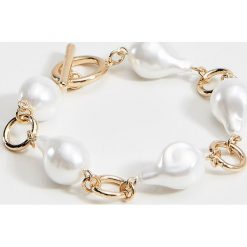 Bransoletka z imitacją pereł Gold Label - Złoty. Żółte bransoletki damskie Mohito, złote. Za 29,99 zł.