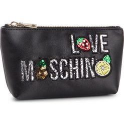 Kosmetyczka LOVE MOSCHINO - JC5314PP07KL0000 Nero. Czarne kosmetyczki męskie Love Moschino, bez wzorów, ze skóry ekologicznej. W wyprzedaży za 239,00 zł.