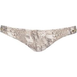 Stroje dwuczęściowe damskie: Figi bikini „Sun Dappled Decadence” w kolorze biało-brązowym