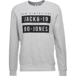 Bluzy męskie: Jack & Jones JCOBLOCK CREW NECK Bluza light grey melange