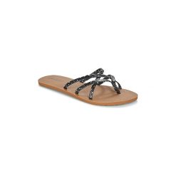 Japonki Volcom NEW SCHOOL. Czarne klapki damskie Volcom, bez wzorów, bez obcasa. W wyprzedaży za 127,20 zł.