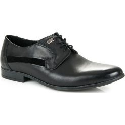 Buty wizytowe męskie: Eleganckie półbuty ze skóry JAMES