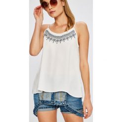 Answear - Top Boho Bandit. Szare topy damskie ANSWEAR, l, z aplikacjami, z dzianiny, z okrągłym kołnierzem. W wyprzedaży za 79,90 zł.