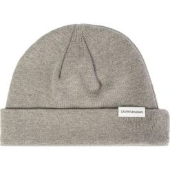 Czapka Calvin Klein Jeans J Watch Beanie K50K505101. Szare czapki męskie Calvin Klein Jeans, bez wzorów, z jeansu. W wyprzedaży za 109,00 zł.