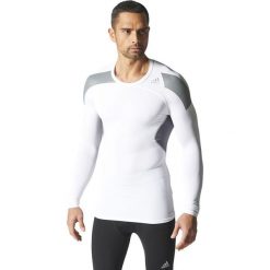 Adidas Koszulka męska Techfit Cool Long Sleeve Tee biała r. XS (S19451). Białe koszulki sportowe męskie Adidas, m, techfit (adidas). Za 129,00 zł.