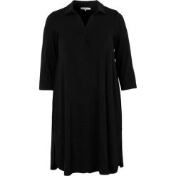 Zhenzi Dłuższa tunika z dżerseju Giro Czarny female czarny 50/52 (L). Czarne sukienki damskie Zhenzi, l, bez wzorów, z dżerseju, eleganckie, z dekoltem w serek, z krótkim rękawem, krótkie, mini. Za 279,00 zł.