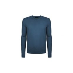 Swetry Trussardi 32M00084 / Scollo V. Niebieskie swetry męskie Trussardi, xxl, bez wzorów, bez kołnierzyka, bez kaptura. Za 249,00 zł.
