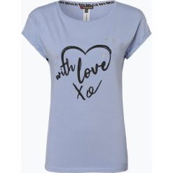 Street One - T-shirt damski, niebieski. Niebieskie t-shirty damskie Street One, z nadrukiem, z bawełny, eleganckie, bez kołnierzyka. Za 69,95 zł.