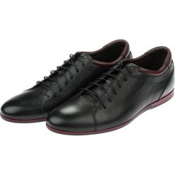 Buty Czarne Deal. Czarne buty skate męskie marki LANCERTO, ze skóry, z paskami. W wyprzedaży za 299,90 zł.