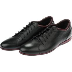 Buty Deal Czarne. Czarne buty sportowe męskie LANCERTO, ze skóry, z paskami. W wyprzedaży za 199,90 zł.