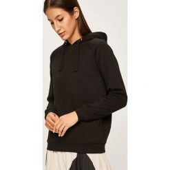 Answear - Bluza. Czarne bluzy damskie ANSWEAR, s, bez wzorów, z bawełny, bez rękawów, z kapturem. W wyprzedaży za 79,90 zł.