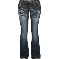 RED by EMP Grace Jeansy damskie ciemnoniebieski. Niebieskie jeansy damskie RED by EMP, z elastanu. Za 164,90 zł.