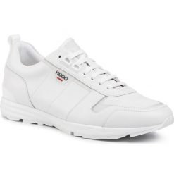 Sneakersy HUGO - Hybrid 50421080 10214384 01 White 100. Białe sneakersy męskie HUGO, na co dzień, bez wzorów, ze skóry, klasyczne, bez zapięcia. Za 999,00 zł.