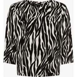 Opus - Bluzka damska – Falesha zebra, czarny. Czarne bluzki damskie Opus, bez wzorów, bez kołnierzyka, bez rękawów. Za 249,95 zł.