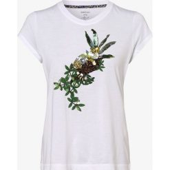 Marc Cain Collections - T-shirt damski, biały. Białe t-shirty damskie Marc Cain Collections, z nadrukiem, bez kołnierzyka. Za 749,95 zł.