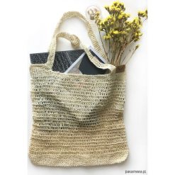 Siatka z niebieskiej dratwy 14. Niebieskie shopper bag damskie Pakamera. Za 129,00 zł.